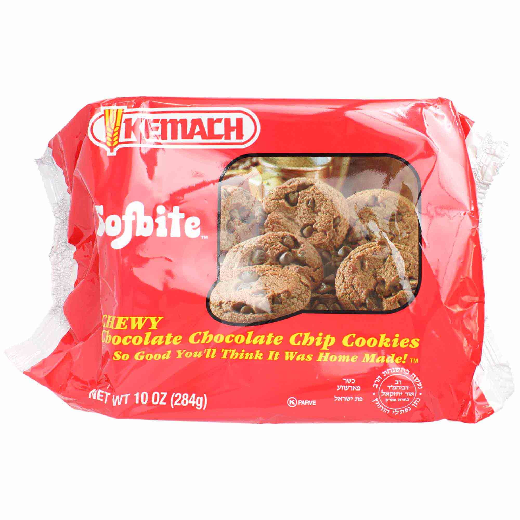 Kemach Softbite Choc Chocolate Chip Cookies, 10 Oz | Empire Kosher
