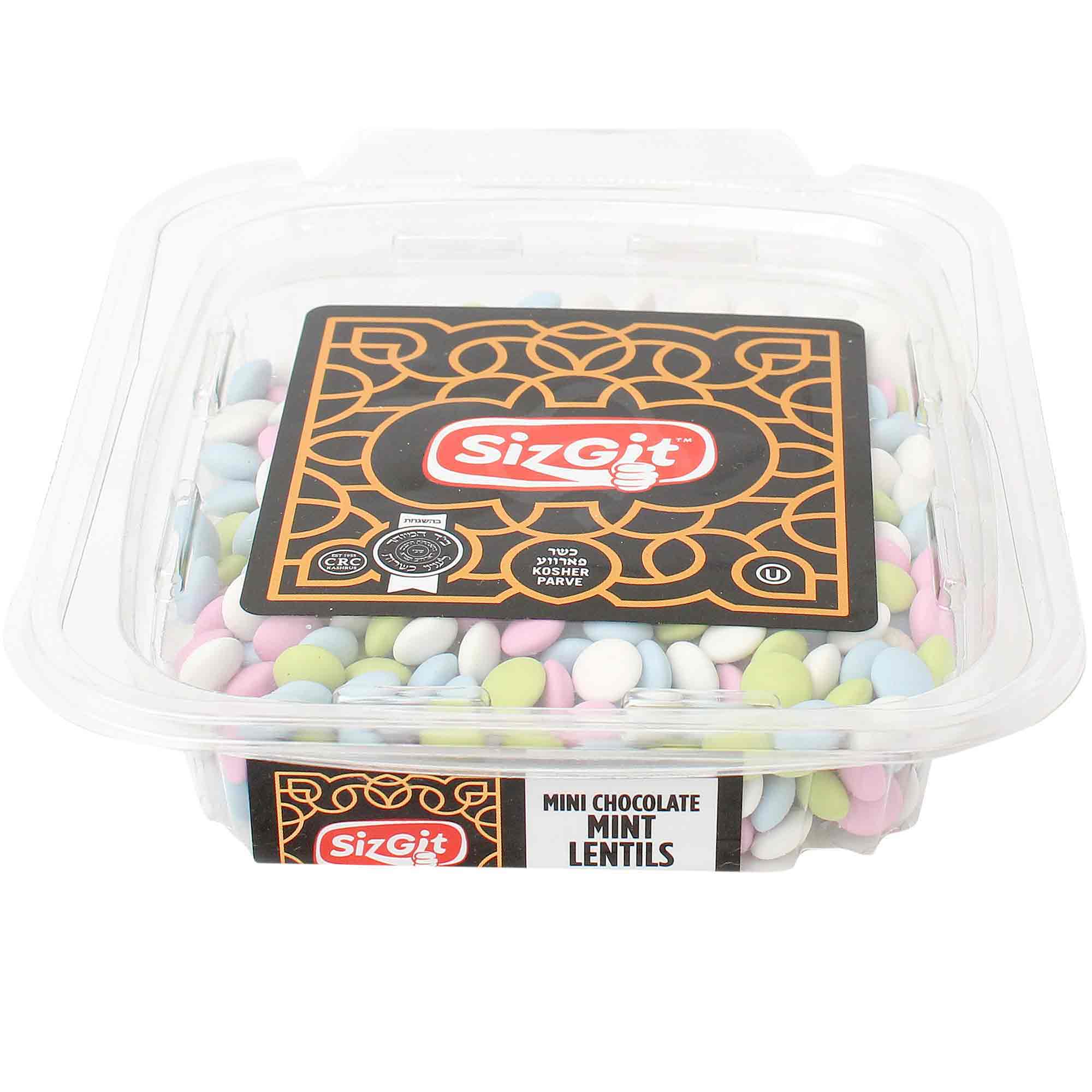 グミ Sizgit Mini Chocolate Mint Lentils, 6 Oz | Empire Kosher Crown Heights